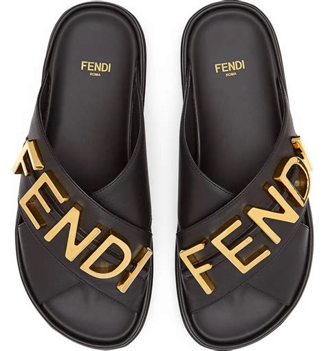 fendi slippers green|Fendi slippers female.